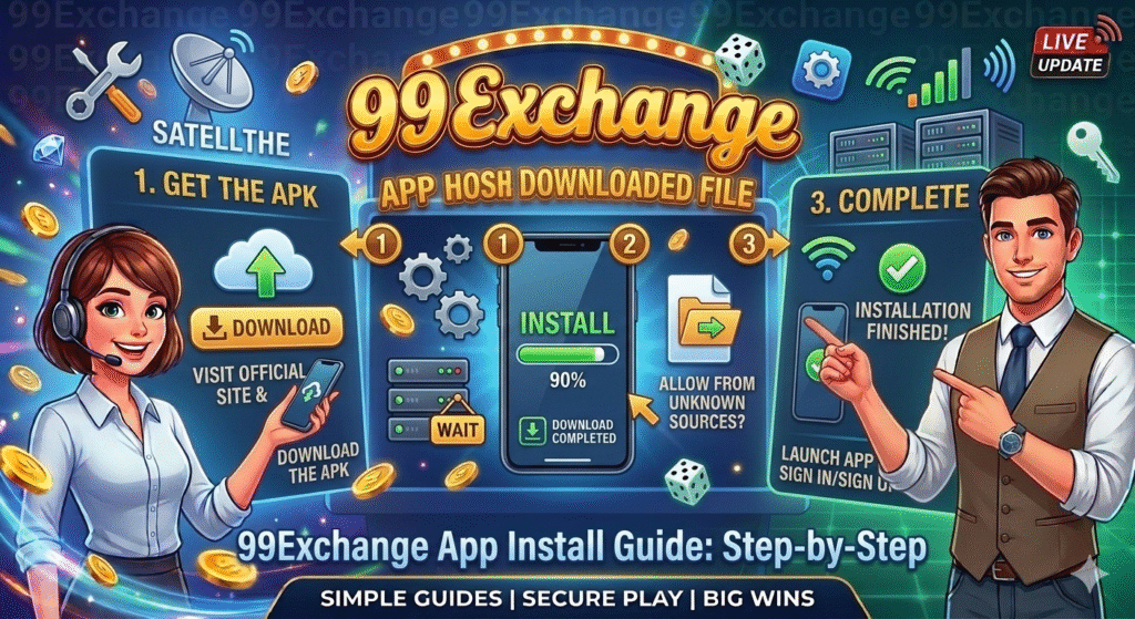 how to install 99 exchange app step by step